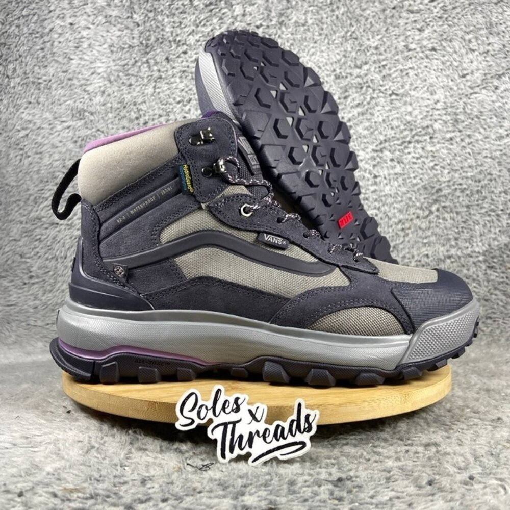 Vans MTE Crestline Waterproof Boot Size 10 Men Dark Grey Purple